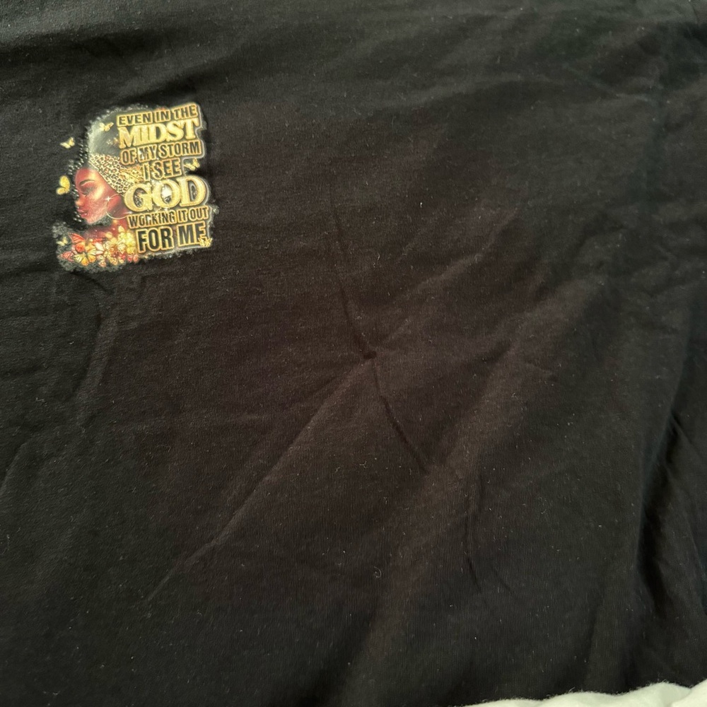 Black Short Sleeve Tee with Graphic